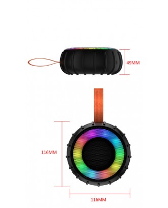 Factory OEM manufacturing IPX6 waterproof portable speaker with lights outdoor speakers blue tooth speakers rgb waterproof