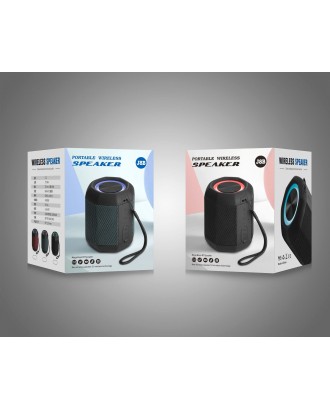 OEM IPX7 waterproof BT AUX TF Card speakers tws music fabric speakers led light rgb blue tooth outdoor speakers waterproof